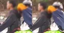 Dua Pemuda Mencurigakan dari Arah Semarang Menuju Pekalongan Terekam Pengemudi Lain Tengah Bawa Sajam