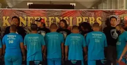 8 debt collector di Kota Semarang berhasil ditangkap (Sumber : instagram @humas_poldajateng)