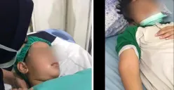 Selama 15 bulan, Leon dibully oleh teman, guru, komite sekolah, satpam hingga orangtua temannya, mulai dari kekerasan fisik hingga verbal. (Sumber : Facebook Dudy Syahprialdi)