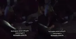 Detik-detik Bocil Naik Motor di Semarang Tabrak Mobil Parkir, Tubuh Sampai Terpental ke Pinggir Jalan (Sumber : Instagram/@infokejadian_semarang)