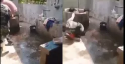 Pria nyemplung sumur gegara warisan (Sumber : Twitter/@kontenberfaedah)