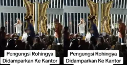 penampakan pengungsi Rohingya di teras Kantor Gubernur Aceh (Sumber : instagram @terang_media)