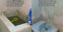 Bak Mandi dan WC Jaraknya Berjauhan, Penampakan Dalam Toilet Ini Bikin Publik Was-was (Sumber : TikTok/@mhdaanii)