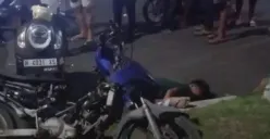 Adu Banteng Motor vs Motor di SPBU Tlogosari Jl Soekarno Hatta, 1 Orang Tak Sadarkan Diri