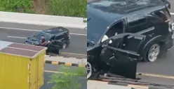 Kecelakaan Tunggal di Tol Jatingaleh Gegara Tabrak Pembatas Jalan, Pengendara Mobil Ini Malah Panen Cibiran