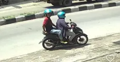 pelaku maling helm yang terekam cctv di Genuk (Sumber : Instagram @kejadiansmg)