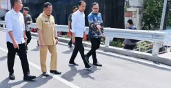 Presiden Jokowi resmikan Jembatan Otista (Sumber : Instagram/@jokowi)