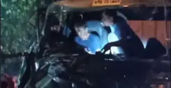 Kecelakaan Truk Dump vs Truk Trailer di Pom Bensin Lopait, Sopir Sempat Terjepit Kabin Truk