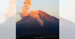 Kondisi terbaru Gunung Semeru dan antisipasi potensi banjir lahar dingin. (Sumber : Instagram/wargasemeru)