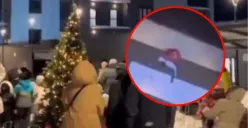 Natal Berujung Maut, Demi Senangkan Anak-Anak, Pria Berpakaian Santa Ini Jatuh Dari Lantai 24 Usai Gagal Beraksi (Sumber : x.com/@folkshittmedia)