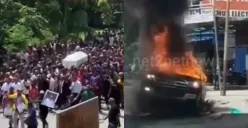 pengantaran jenazah Lukas Enembe diwarnai kericuhan (Sumber : instagram @ctd.insider)