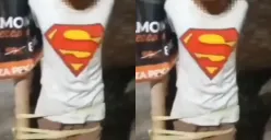 anak berkebutuhan khusus di Pekalongan diikat ke tiang listrik (Sumber : instagram @pekalonganinfo)