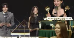 Momen Unik SBS Drama Awards 2023: Ahn Hyoseop Bacakan Award dengan Kim Sejeong Ditonton Lee Sungkyung, yang Menang Kim Yoo Jung