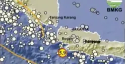 Gempa Magnitudo 5,9 Guncang Bayah Banten, BMKG: Tak Berpotensi Tsunami