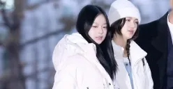 Hannie dan Danielle NewJeans. Enam idol group bertolak ke Jakarta untuk acara Golden Disc Awards (GDA). (Sumber : Dispatch Korea - InfoSemarang.com)