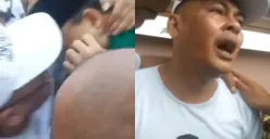 pria diduga hendak gigit telinga Anies Baswedan di Tasikmalaya menangis saat diamankan (Sumber : instagram @kabarnegeri)