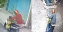 pelaku pencuri tabung gas kembali beraksi, (kiri: Karanggawang) (kanan: Ngablak Indah, Genuk) (Sumber : Instagram @kejadiansmg)