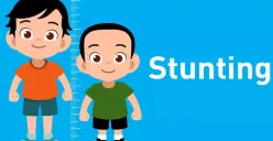 ilustrasi : Anak normal dan stunting (Sumber: siloamhospital.com | Foto: infosemarang.com )