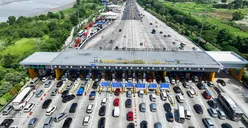 Urai arus balik menuju Jakarta  akses masuk one way KM 428+400 Jalan Tol Semarang Seksi A, B, C dibuka.
 (Sumber:  | Foto: dok Jasa Marga.)