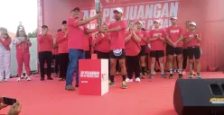 Usai Menginap di Semarang, Obor Api Perjuangan Kembali Melanjutkan Perjalanan ke Jakarta