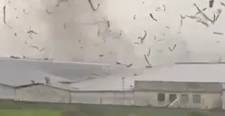 BRIN sebut angin kencang di Rancaekek jadi tornado pertama di Indonesia. (Sumber: X - InfoSemarang.com)