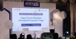 Workshop Kupas Tuntas Kebijakan Akreditasi Perguruan Tinggi” di auditorium kampus 1 UIN Semarang. 

 (Sumber:  | Foto: dok )