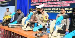 Polda Jateng gelar Apel Deklarasi Jateng Zero Knalpot Brong. (Sumber: | Foto: Sakti)