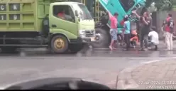 kecelakaan di Kalibanteng (Sumber: instagram | Foto: @infoseputarsemarang)