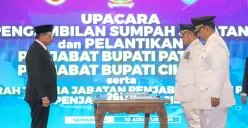 Lantik Pj Bupati Pati dan Cilacap, Nana Sudjana Beri Pesan Khusus Ini 