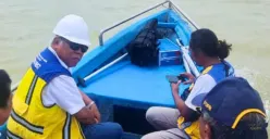 Menteri PUPR Basuki Hadimuljono sidak banjir di Karanganyar, Demak, Senin 12 Februari 2024. (Sumber: @kemenpupr - InfoSemarang.com)