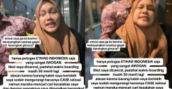 Mbak jastip Turki gagal terbang naik pesawat Etihad diduga bawa koper berat berlebih ke kabin. (Sumber: @is.tyy_ - InfoSemarang.com)