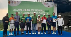 Pemenang Kejurnas Golf Junior Indonesia 2025 yang digelar di Semarang Royale Golf (SRG).
 (Sumber:  | Foto: Sakti)