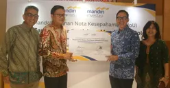 Mandiri Investasi menandatangani nota kesepahaman (MoU) dengan PT Mandiri Sekuritas. (Sumber:  | Foto: dok.)