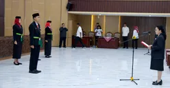 Pelantikan anggota Purna Paskibraka menjadi DPPI Kota Semarang. (Sumber:  | Foto: dok)