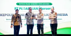 Penandatangan kerja sama antara PT Pegadaian dan Polri, di Hotel Aruss, Kota Semarang, Kamis, 23 Juli 2026. (Dok) (Sumber: )