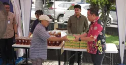 Program “Livin’ Mandiri Berbagi, Bersama Kita Saling Menguatkan.”  di Bank Mandiri Semarang.
 (Sumber:  | Foto: Dok.)