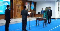 Pelantikan Sekda Kota Salatiga yang baru. 