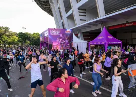 Kegiatan gerakan #LevelUpWithEnervonActive mendorong masyarakat jaga kesehatan. (Sumber:  | Foto: Dok)