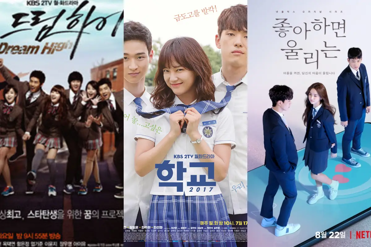 10 Drama Korea Bertema Sekolah (Sumber : Kolase portalsemarang.id/Elsa Krismawati)