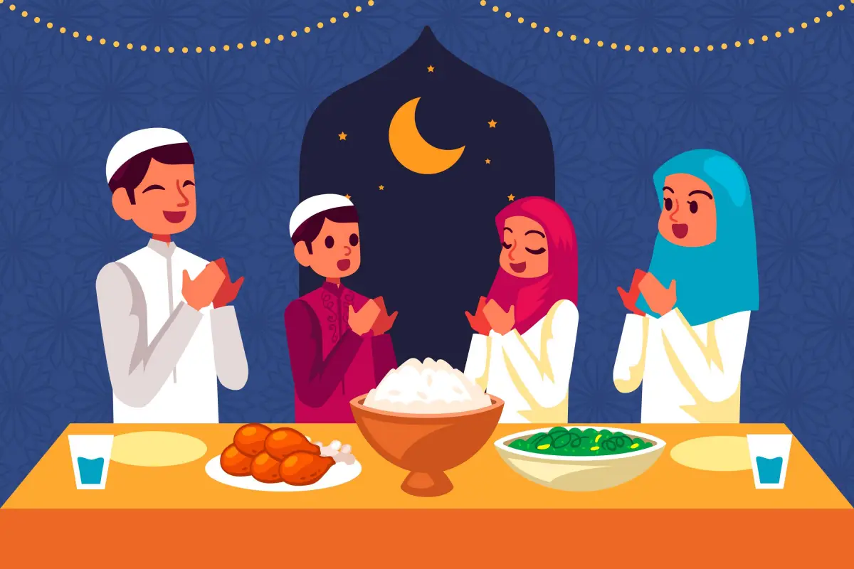 Ilustrasi makan sahur (Sumber : freepik)