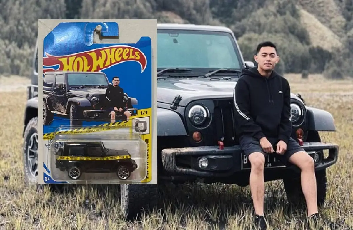 Mobil Rubicon Mario Dandy Satrio dijadikan seri terbaru mobil mainan Hotwheels. (Sumber : Instagram @winsonreynaldi @__broden)