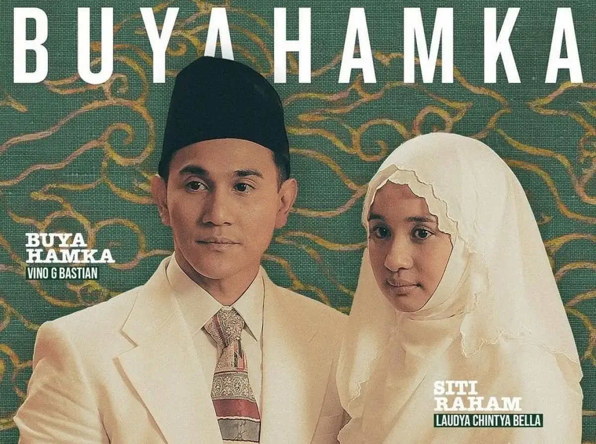Vino G Bastian dan Laudya Cynthia Bella yang akan membintangi film Buya Hamka. (Sumber : Instagram @buyahamkamovie)