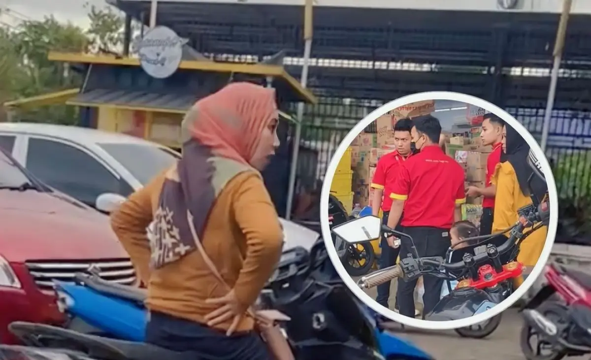 Viral video seorang ibu-ibu gak mau bayar barang belanjaan (Sumber : tangkapan layar Instagram)