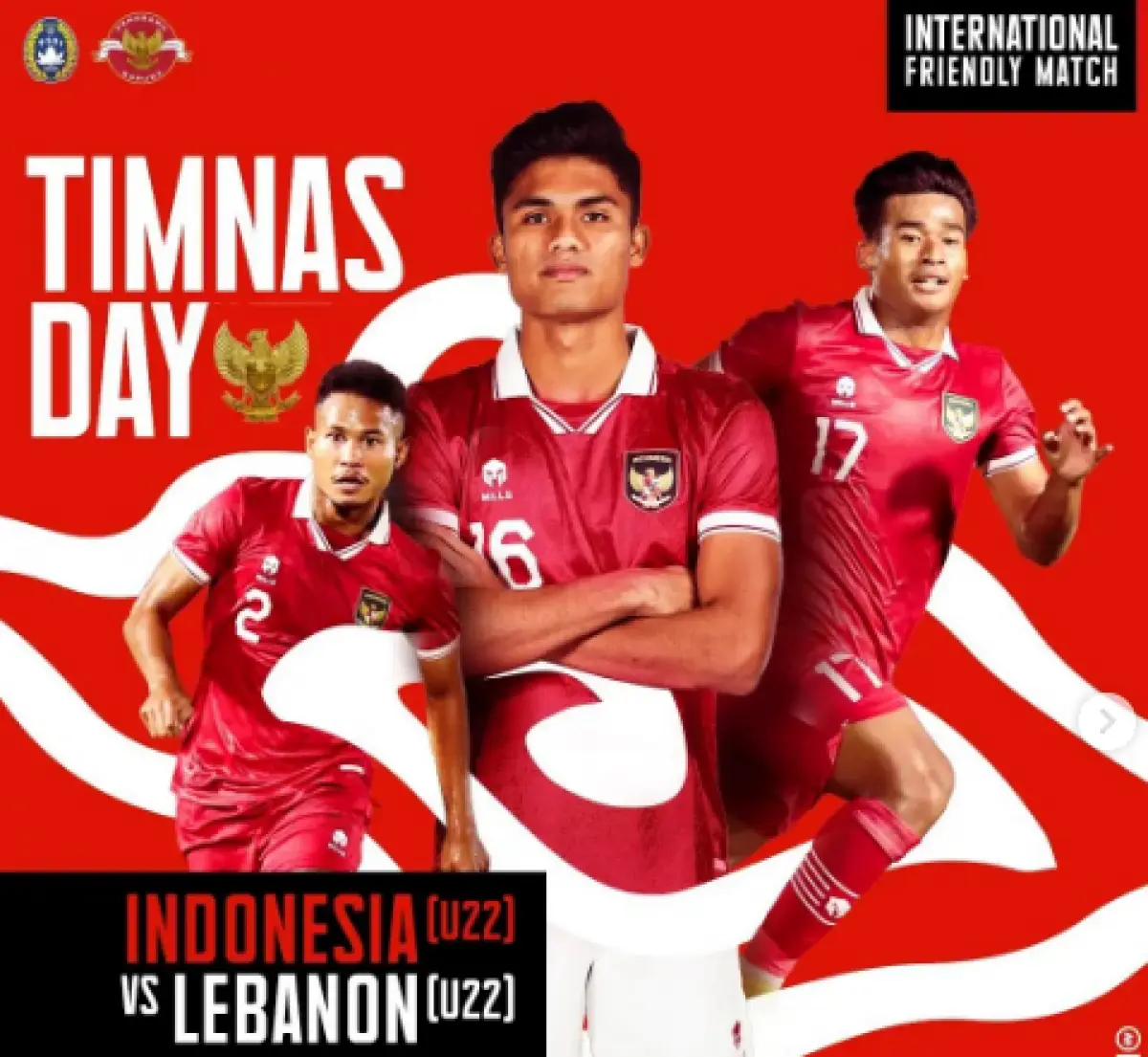 Timnas Indonesia U22 vs Lebanon U22 (Sumber : Instagram @PSSI)