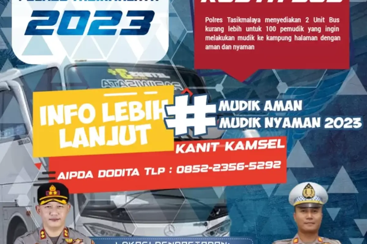 Polres Tasikmalaya adakan mudik gratis lebaran ke Semarang (Sumber : instagram)