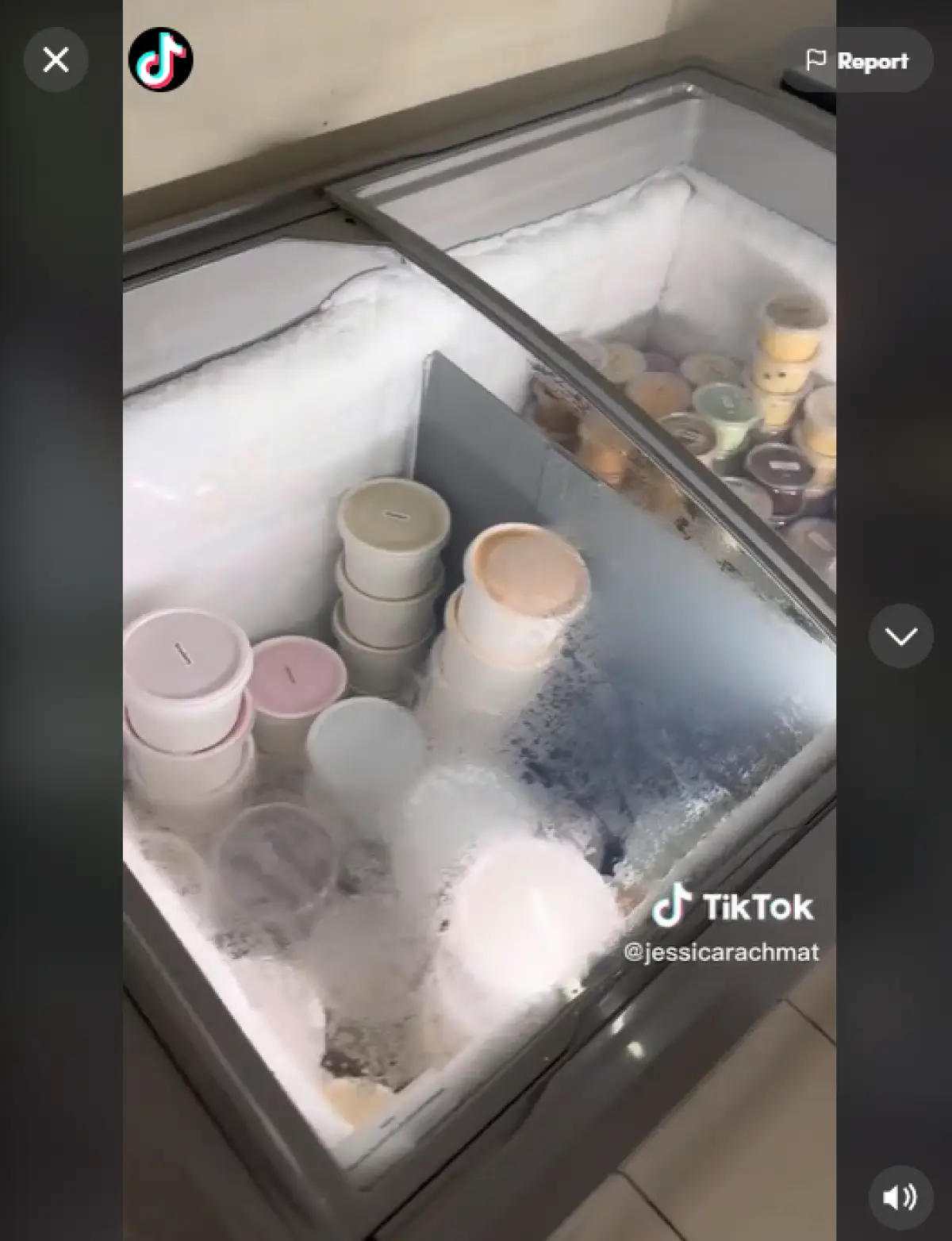 Toko es krim jadul di Semarang, Karimata Ice Cream. (Sumber : Screenshot TikTok/jessicarachmat)