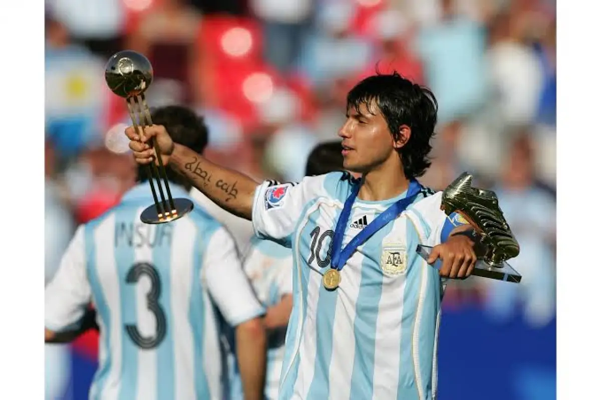 Sergio Aguero saat menjadi juara Piala Dunia U20 tahun 2007 (Sumber : FIFA)