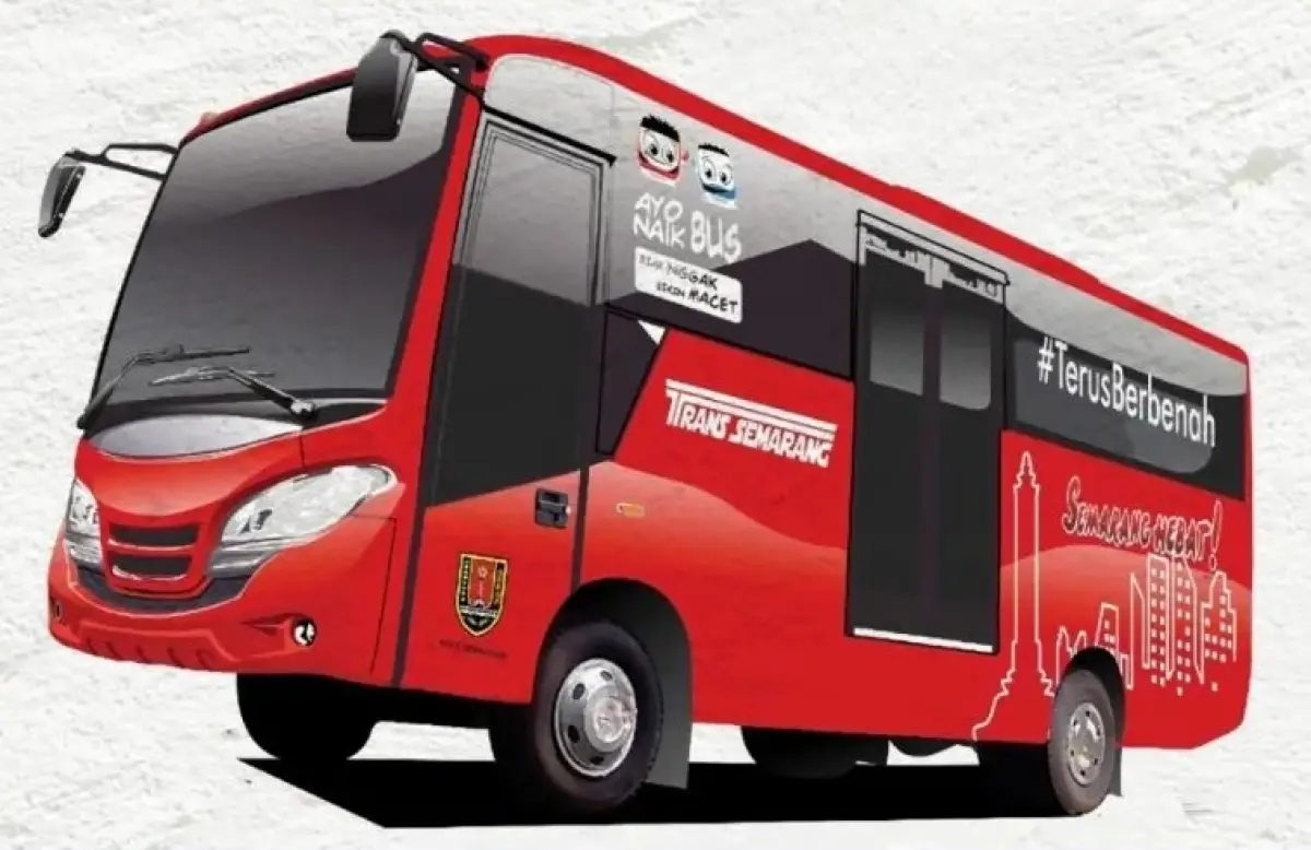 Ilustrasi armada Trans Semarang. (Sumber : Instagram @transsemarang)