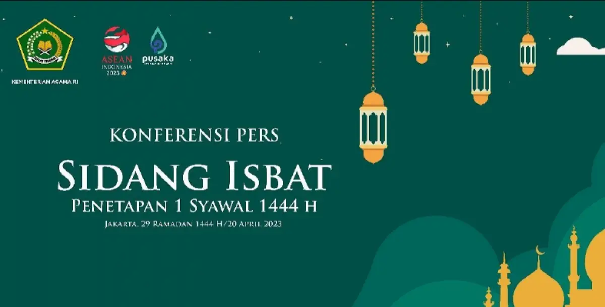 Sidang Isbat penetapan 1 Syawal 1444 H (Sumber : tangkapan layar Youtube)