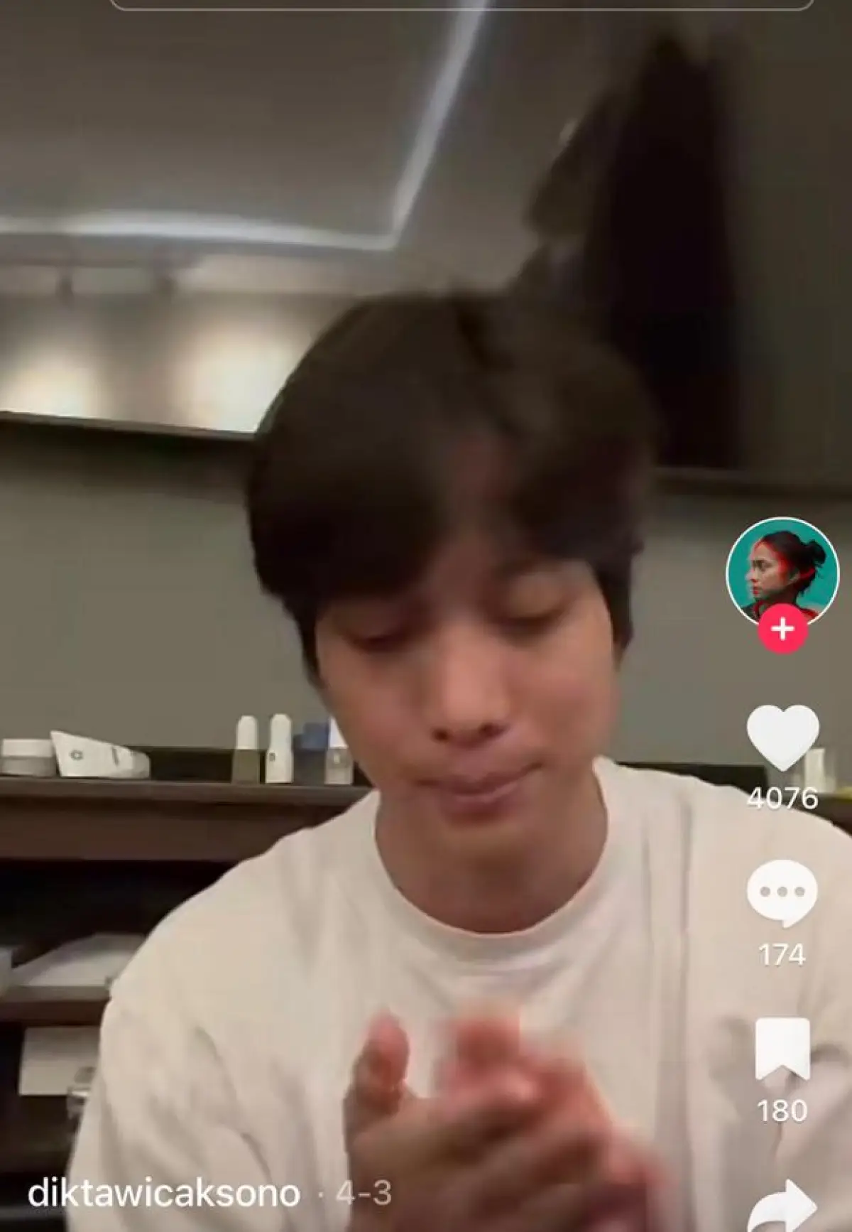 Skincare Dikta. (Sumber : tiktok/diktawicaksono)